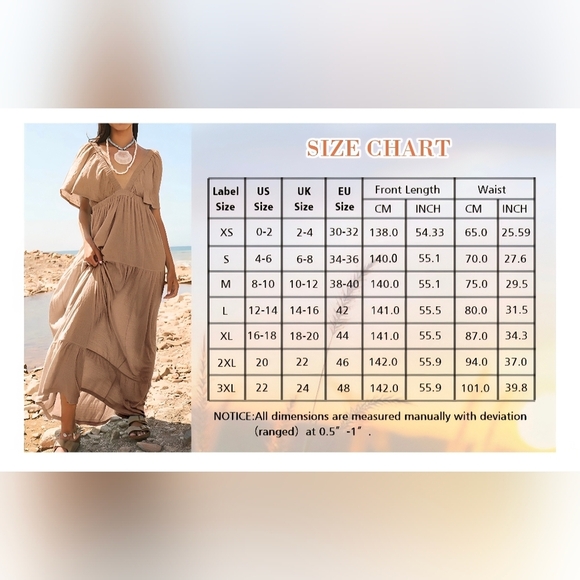 SUNNOW Summer Maxi Dress #892 - Picture 8 of 10